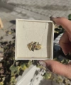 Kırmızı Taşlı Vintage Yüzük I 14 Altın Kaplama