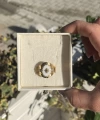 Beyaz Sedefli Yıldız Vintage Yüzük I Çelik