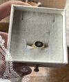 Oval Yıldız Vintage Yüzük I 14 Altın Kaplama