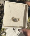 Beyaz Taşlı Göz Vintage Yüzük