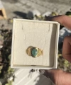 Yeşil Taşlı Vintage Yüzük
