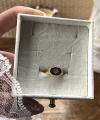 Oval Yıldız Vintage Yüzük I 14 Altın Kaplama