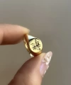 Arı Motifli Vintage Yüzük I 14 Altın Kaplama