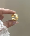 Yıldız Damalı Vintage Yüzük I 14 Altın Kaplama