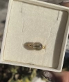 Labradorit Taşlı Vintage Yüzük I 14 Altın Kaplama