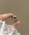 Renkli Taşlı Vintage Yüzük I Ham Pirinç
