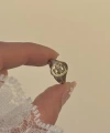 Madalyon Vintage Yüzük I Ham Pirinç