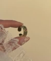 Kırmızı Taşlı İşlemeli Vintage Yüzük I Ham Pirinç