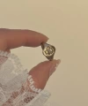 Madalyon Vintage Yüzük I Ham Pirinç
