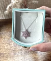 Violet Çiçek Kolye I 925 Gümüş