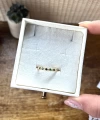 Yeşil Taşlı Vintage Yüzük I 14 Altın Kaplama