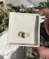 Yıldız Damalı Vintage Yüzük I 14 Altın Kaplama