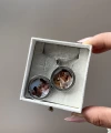 Yuvarlak Desenli Çift Fotoğraflı Kolye I Çelik