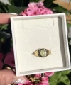 Green Stone Yüzük I Çelik