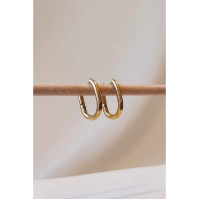 Oval Küpe | Çelik