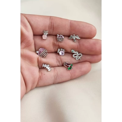 Renkli Tragus Piercingleri | Cerrahi Çelik