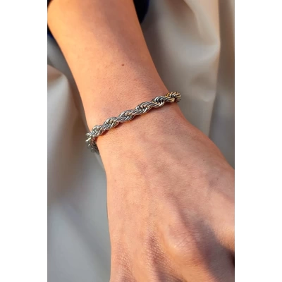 Unisex Burgu Zincir Bileklik | Çelik