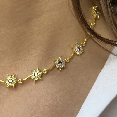 Rapunzel Sunset Choker Kolye