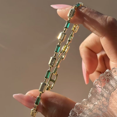 Lale Vintage Bileklik I 14K Altın Kaplama