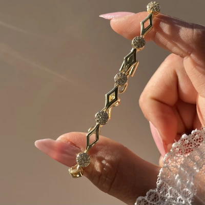 Almeda Vintage Bileklik I 14K Altın Kaplama