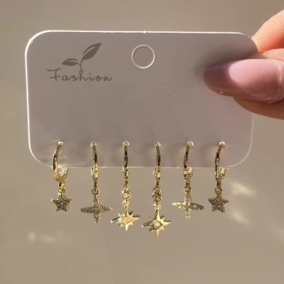 Mini Kutup Yıldızı Küpe Takımı I Xuping
