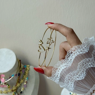 Prenses Aşkın Işığı Kelepçe Bileklik