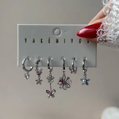 Çiçek Rüyası 6lı Küpe Seti