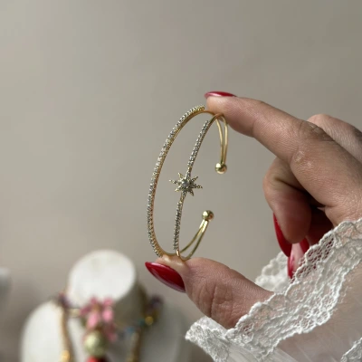 Prenses Kuzey Yıldızı Kelepçe Bileklik