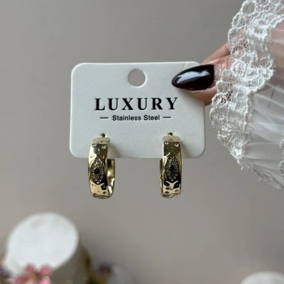 Heritage Hoop Gold Küpe