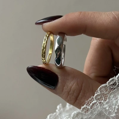 Golden-Silver Classic Yüzük