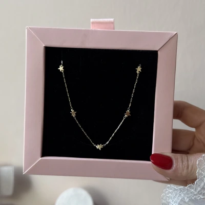 Yıldızlı Zincir Kolye
