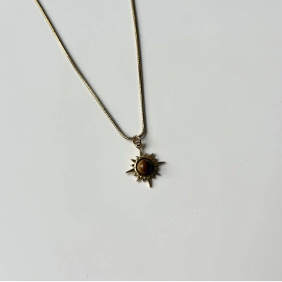 Kaplan Gözü Kuzey Yıldızı Kolye