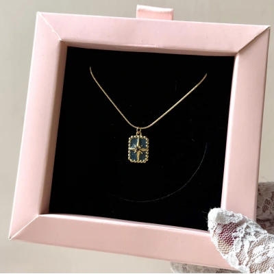 Mavi Kuzey Yıldızlı Kolye