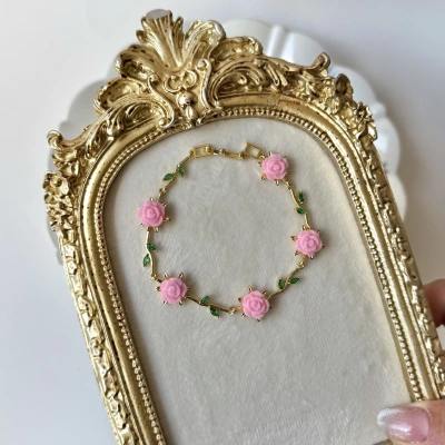Pembe Gül Bileklik