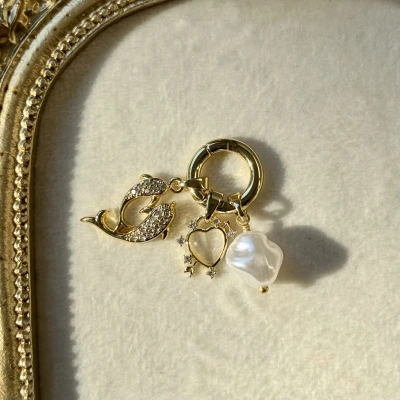 Ocean Heart Bikini Charm