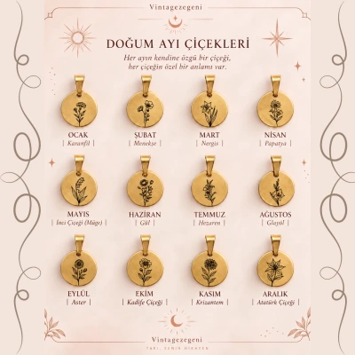 Doğum Ayı Çiçekleri Charm