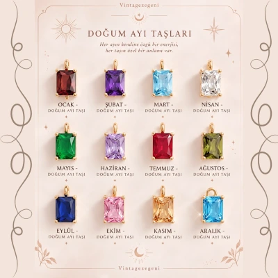 Doğum Ayı Taşları Charm