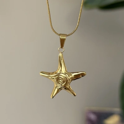 Spiral Deniz Yıldızı Kolye