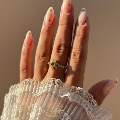 Amethyst Starburst Yüzük