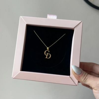 İkili Harfli Kişiye Özel Gümüş Kolye