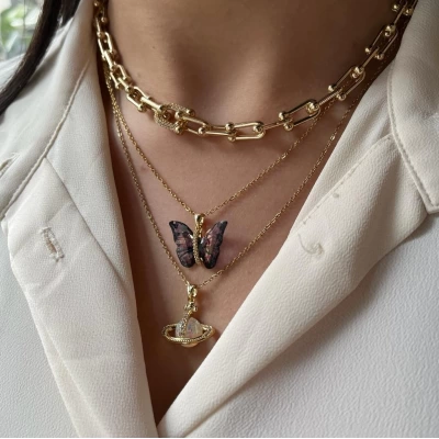 Kelebek ve Tiffany Kombin I Çelik