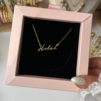 Kişiye Özel İsim Gümüş Kolye