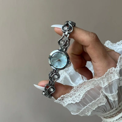 Mavi Kadran Kalp Yolu Vintage Saat