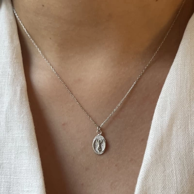 Minimal Human Kolye I 925 Gümüş