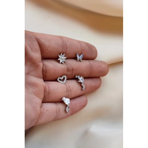 Renkli Tragus Piercingleri | Cerrahi Çelik