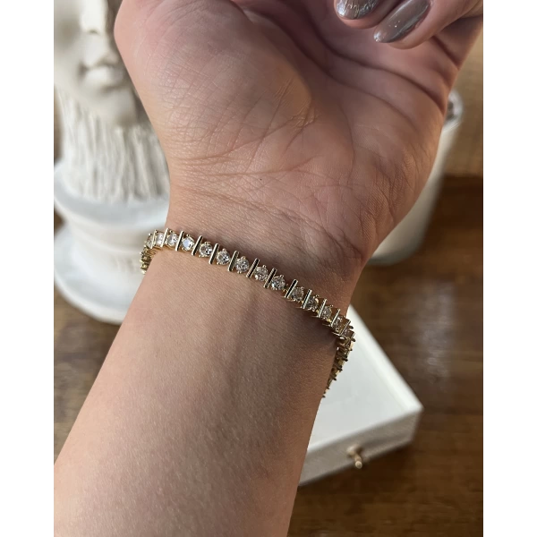 14K Altın Kaplama Özel Seri Bileklik