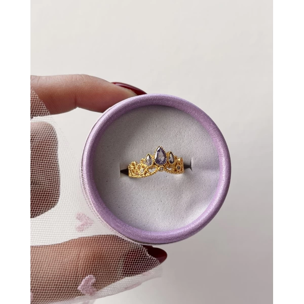 Rapunzel Taç Yüzük I Çelik