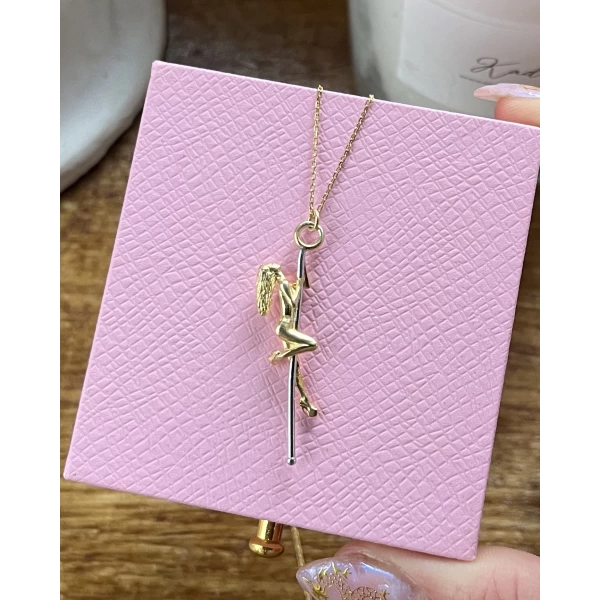 Pole Dance Kadın Motifli Kolye I 925 Gümüş
