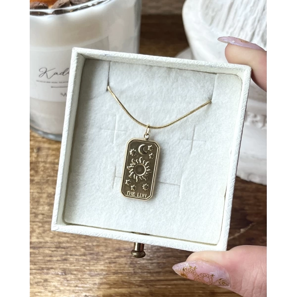 The Lun Tarot Kolye I Çelik