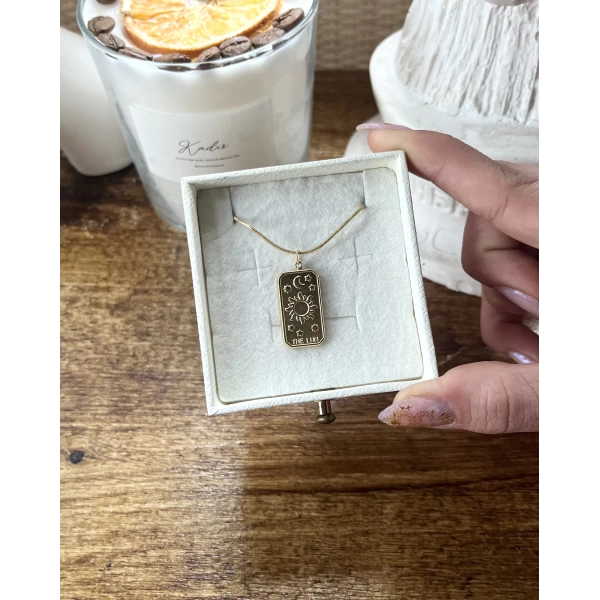 The Lun Tarot Kolye I Çelik
